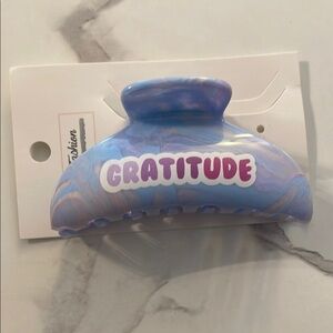 Gratitude Blue and Purple Hair Claw Clip